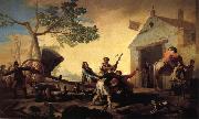 Francisco Goya Fight at the New Inn oil on canvas